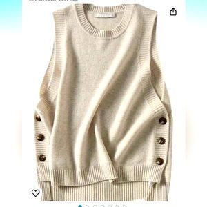 Women's Round Neck Sleeveless Pullover Ribbed Knit Sweater Vest Top.